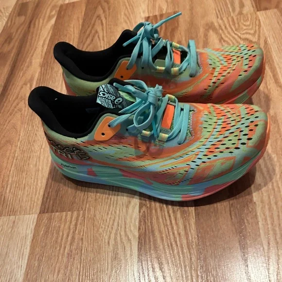 ASICS Vibrant Athletic Sneakers - Green and Orange - Picture 3 of 6